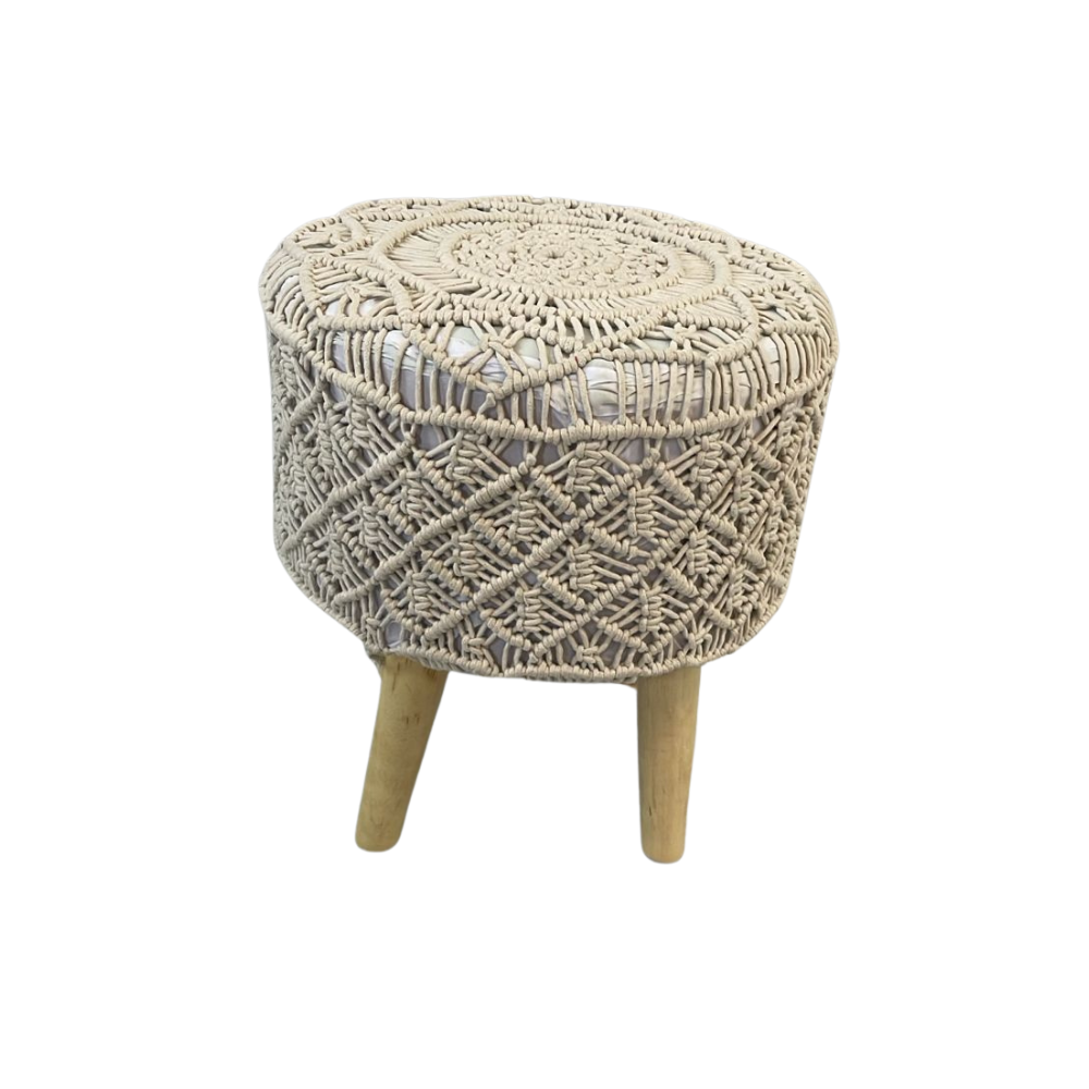 Macrame Poof