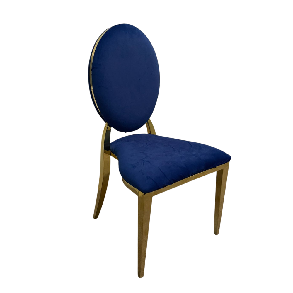 Golden Oval Back Chair
