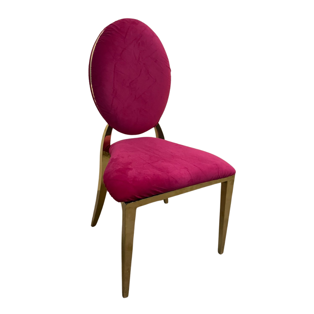 Golden Oval Back Chair
