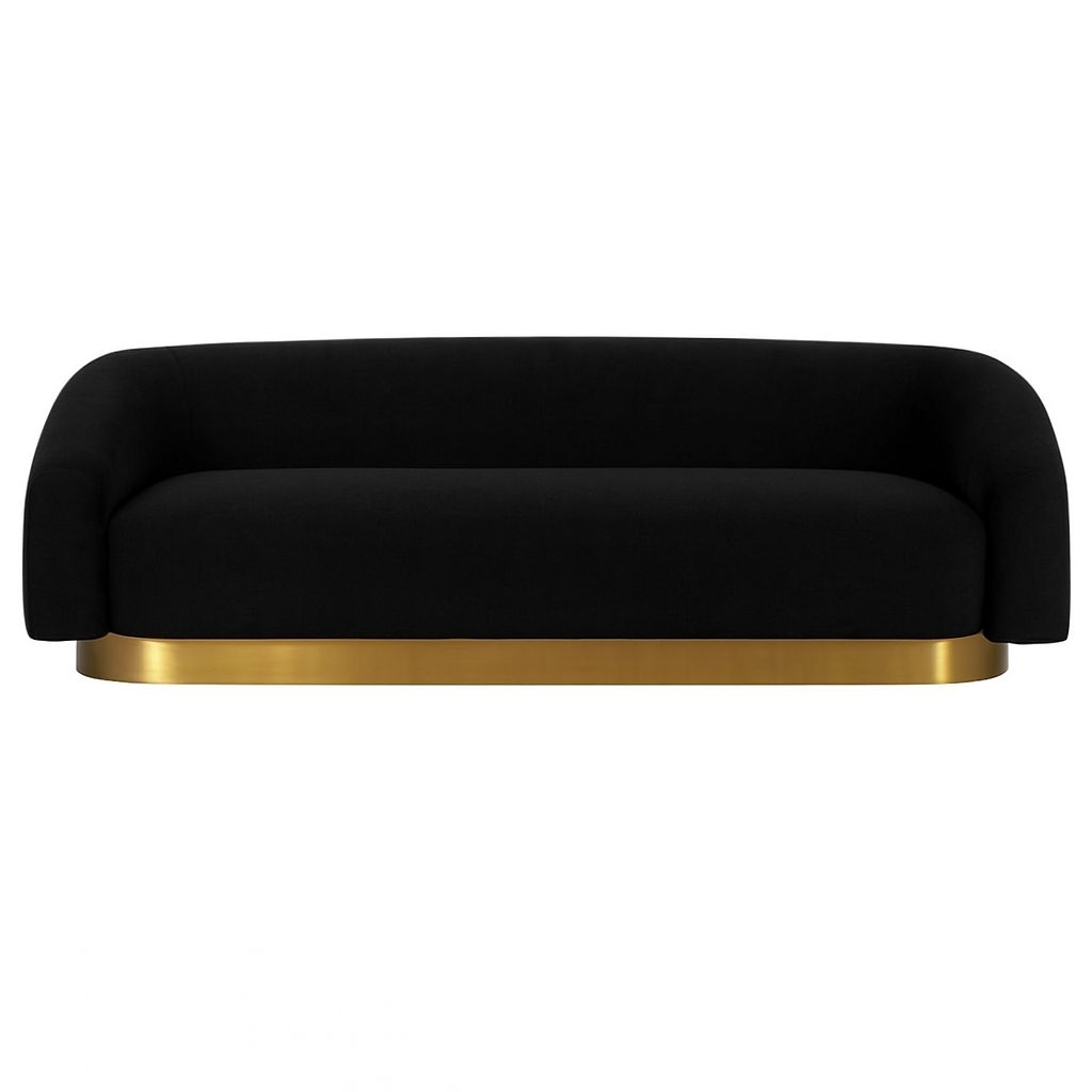 Teddy Black Three Seater Sofa