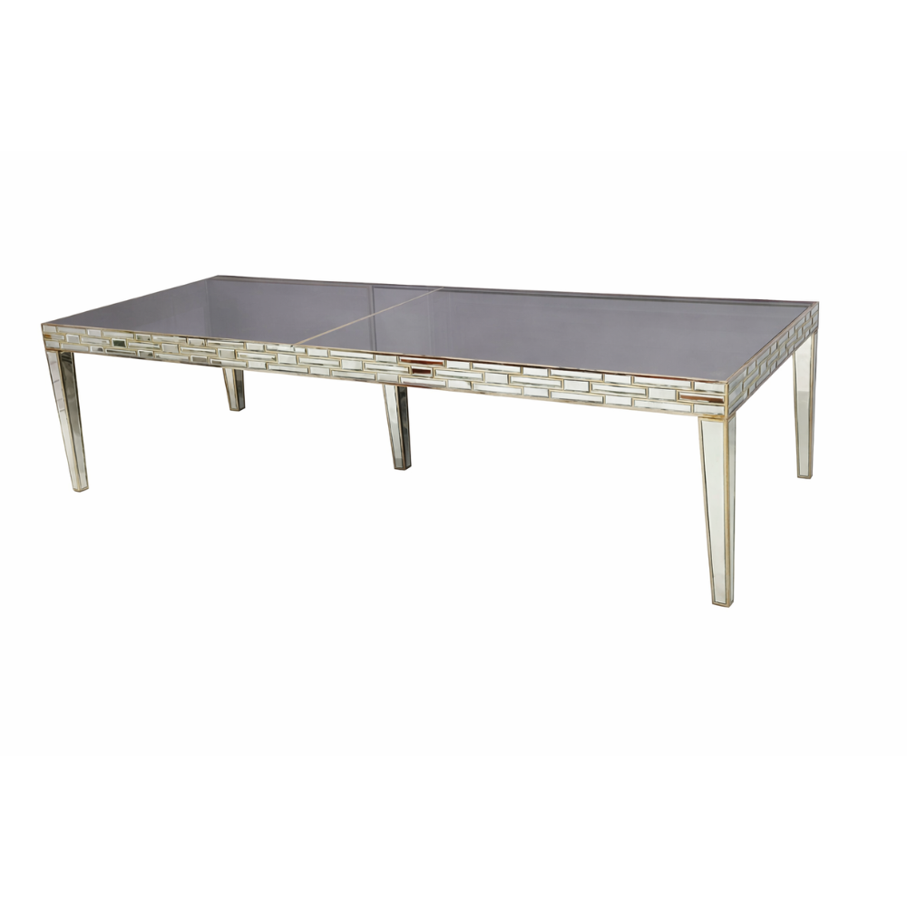 Silver Mirror Dining Table