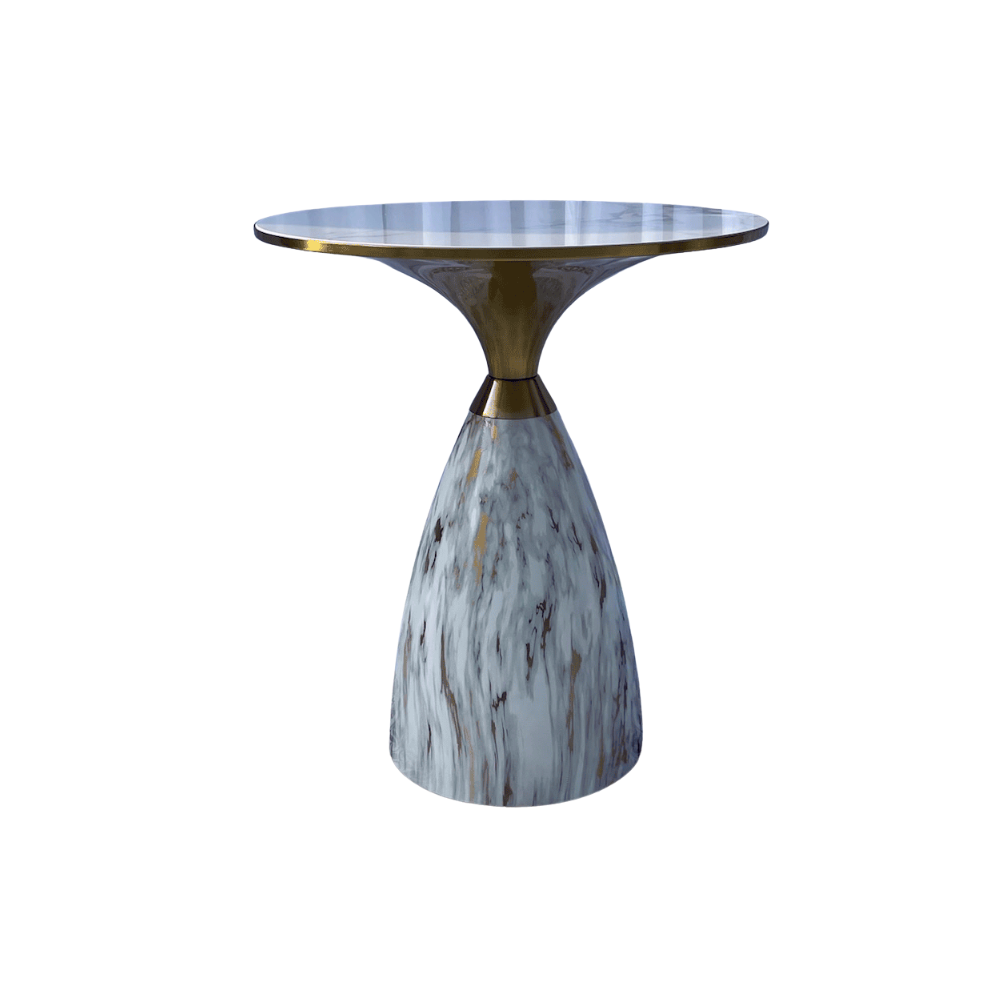 Peg White Side Table