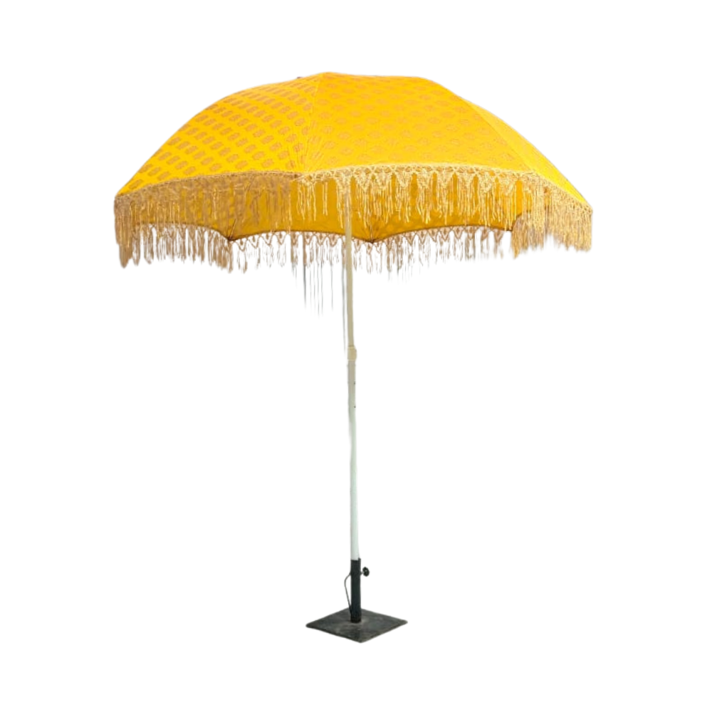 Pink and Yellow Jaipuri Umbrella