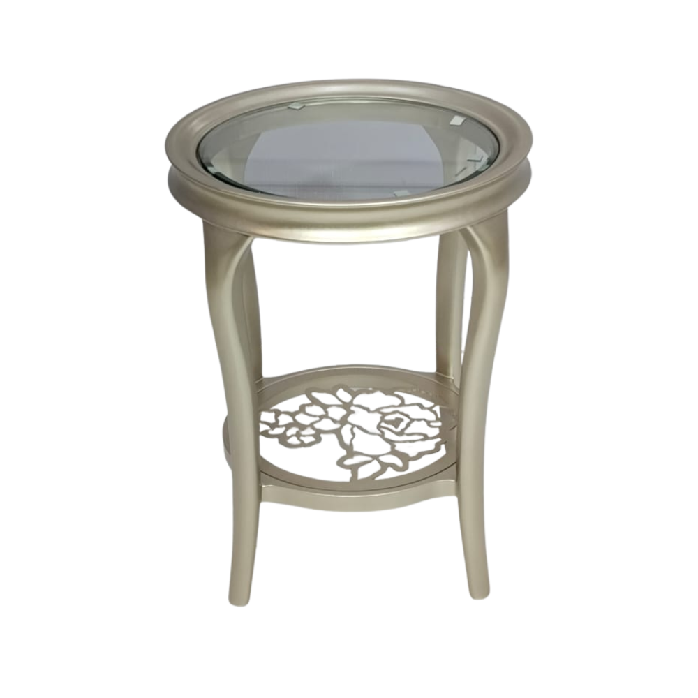 Round Glass Side Table