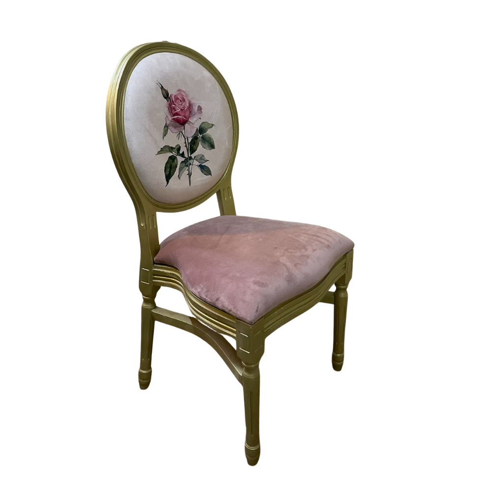 Rose Whisper Floral Chair