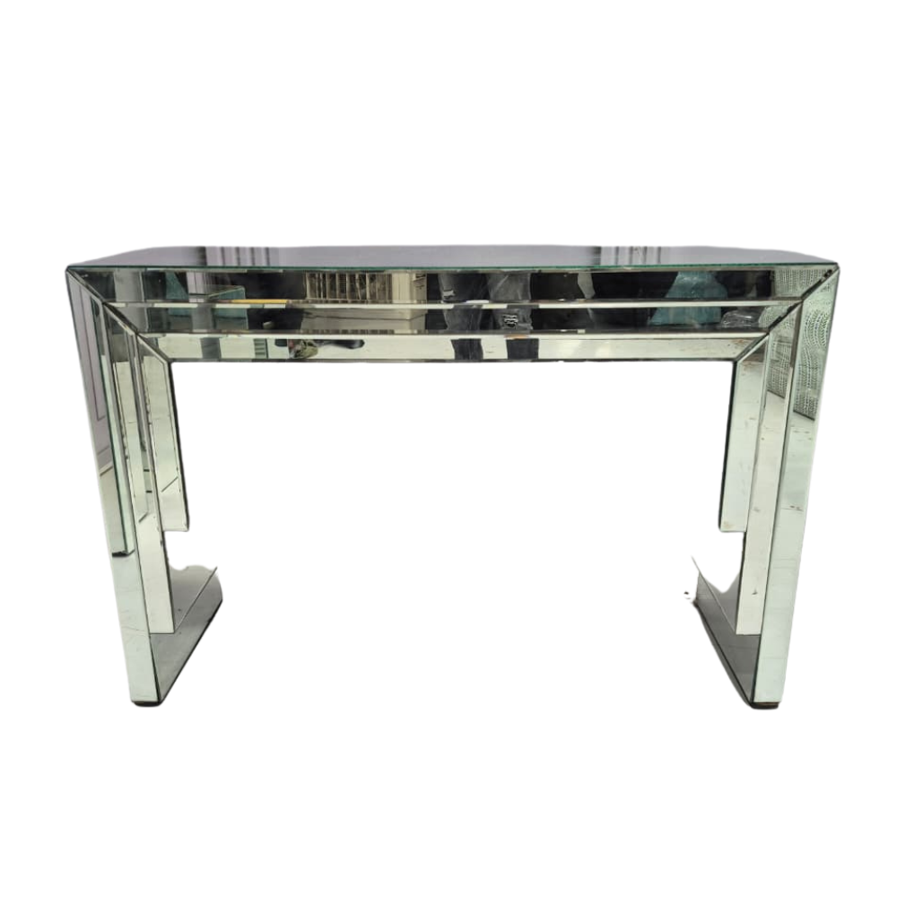 Silver Mirror Console