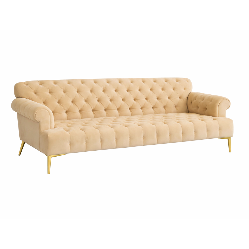 Beige Three Seater Sofa