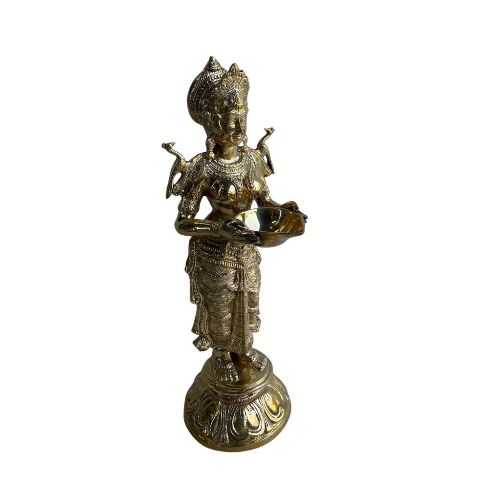 Brass Welcome Statue