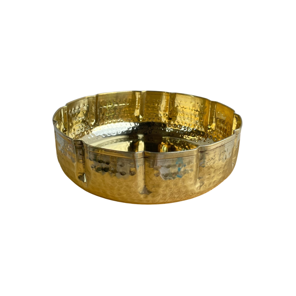 Brass Flower Bowl Small