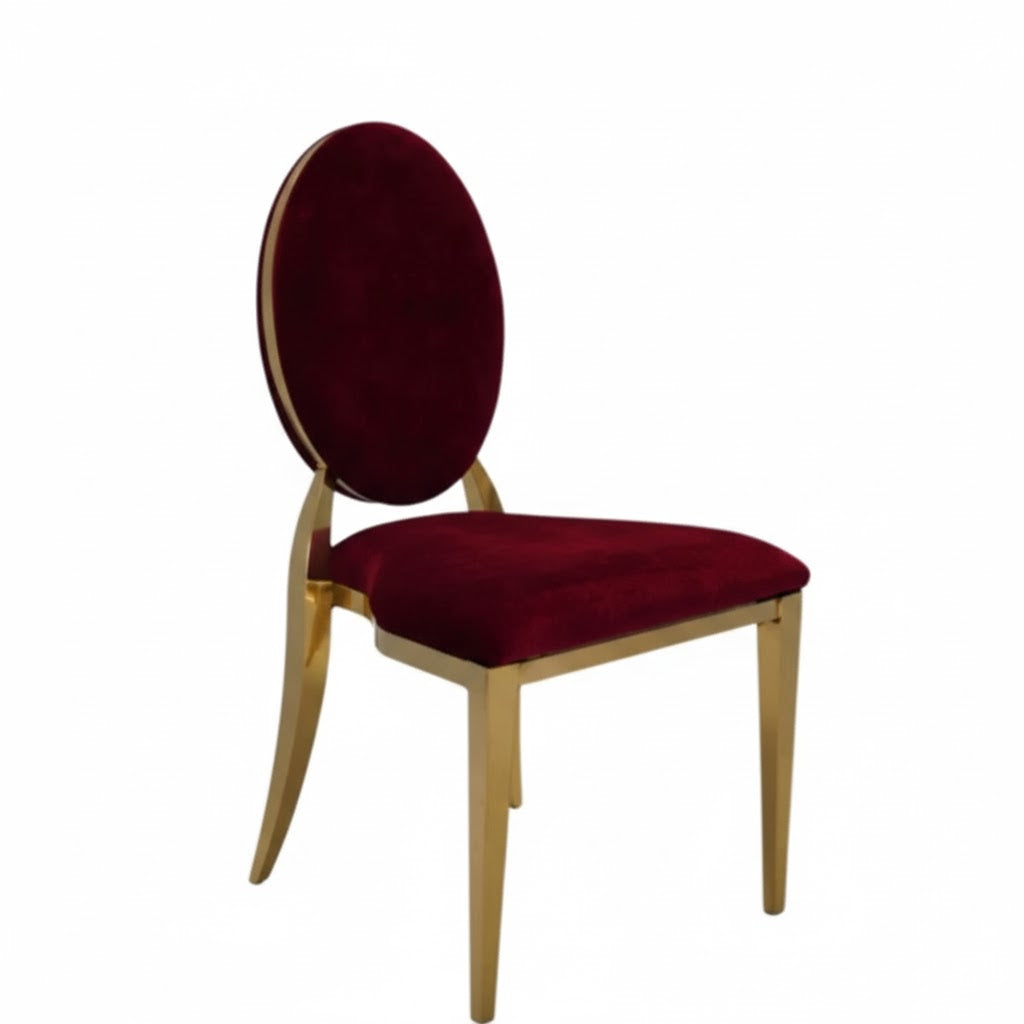 Golden Oval Back Chair
