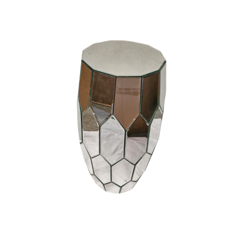 Mirror Side Table 3 (Hexagon)