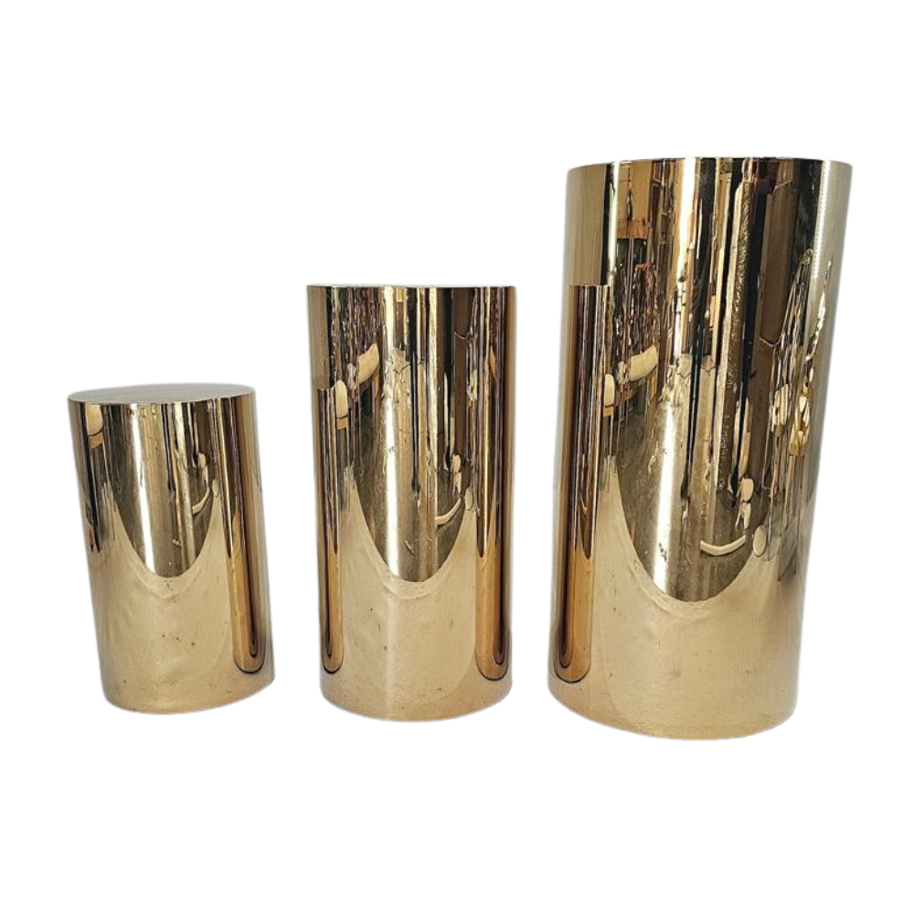 Gold Cylinder Pedestal