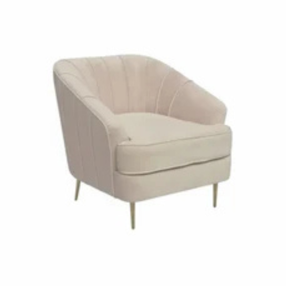 Blush Pink Single Seater Sofa