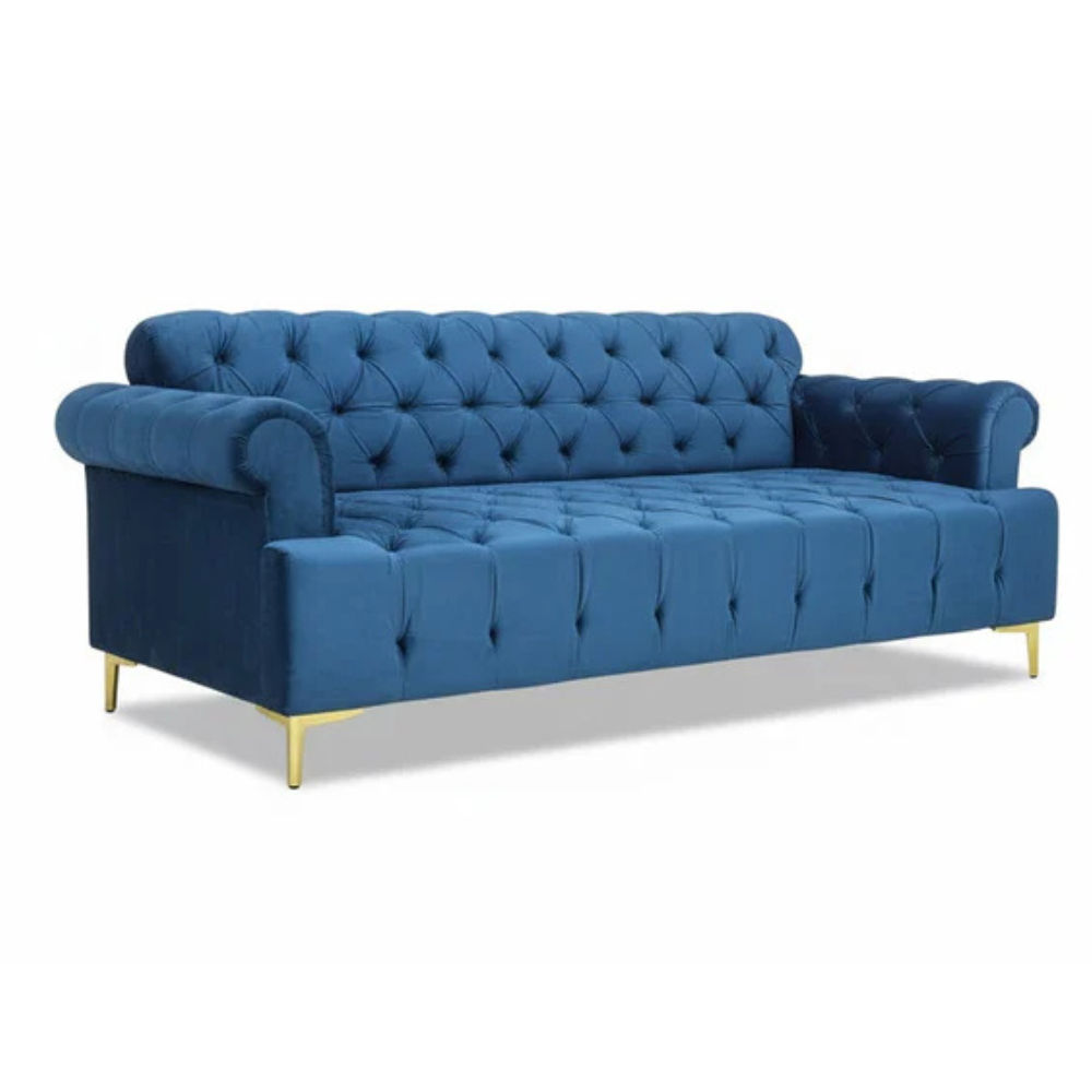 Emerald Blue Three Seater Sofa