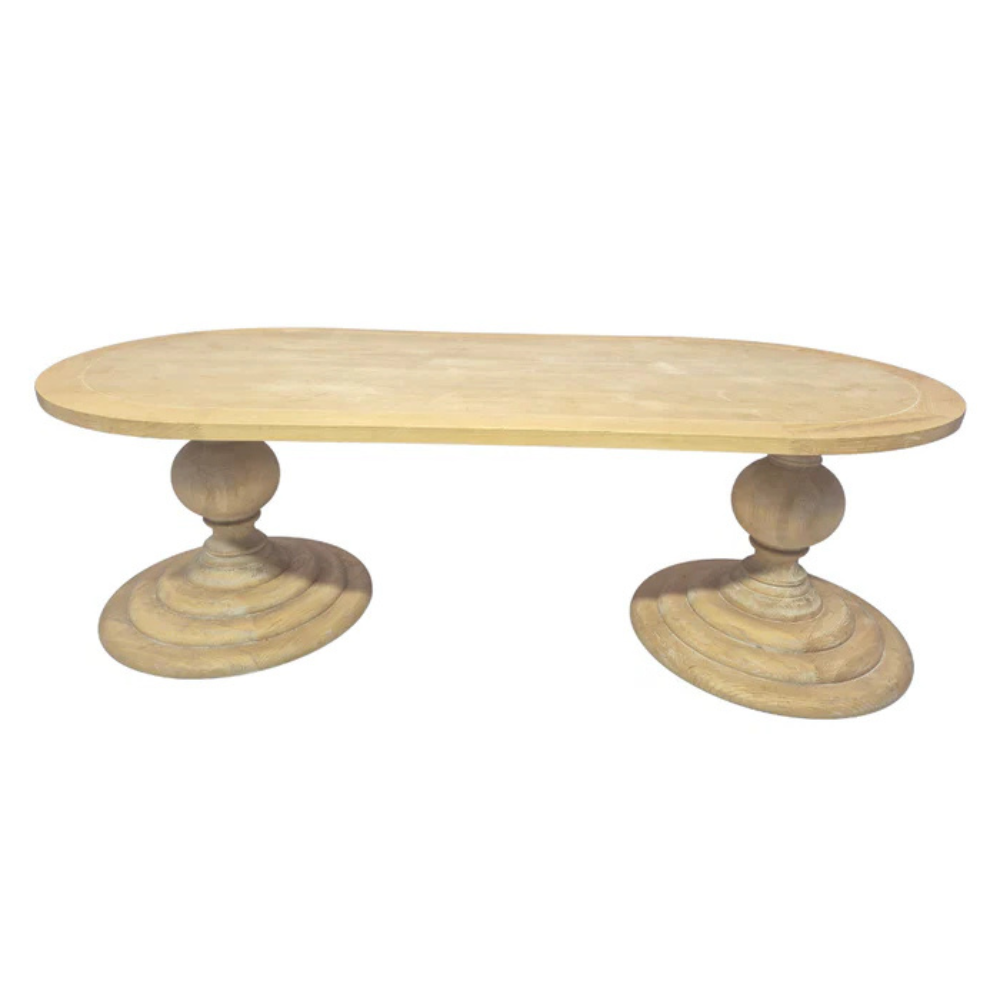 Oval Wooden Dining Table