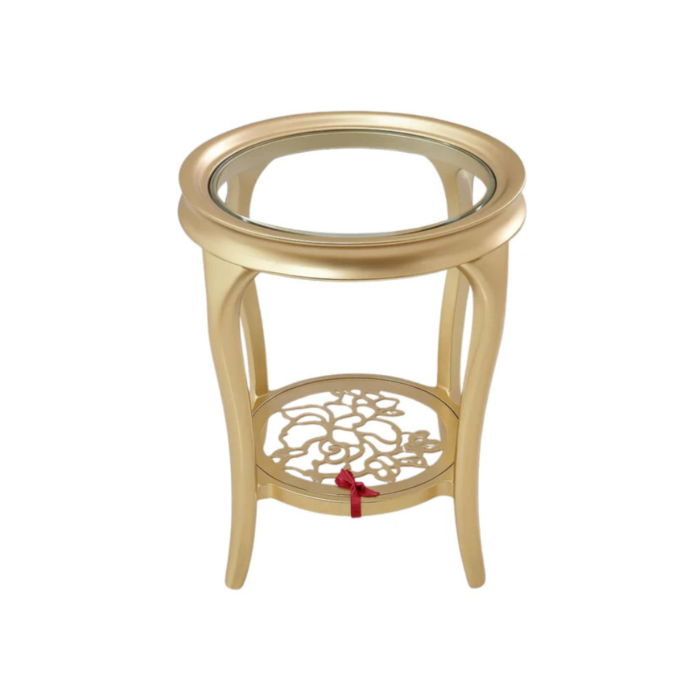Gold Rim Side Table
