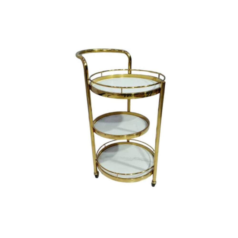 White & Gold Trolley