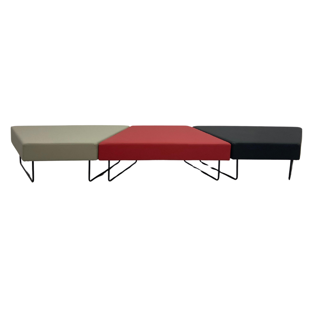Black, Grey & Red Bench