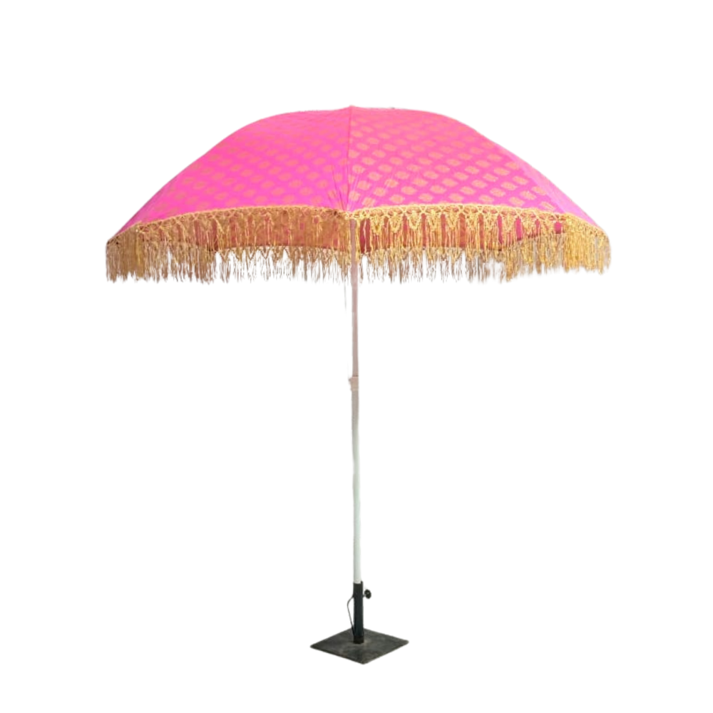 Pink and Yellow Jaipuri Umbrella