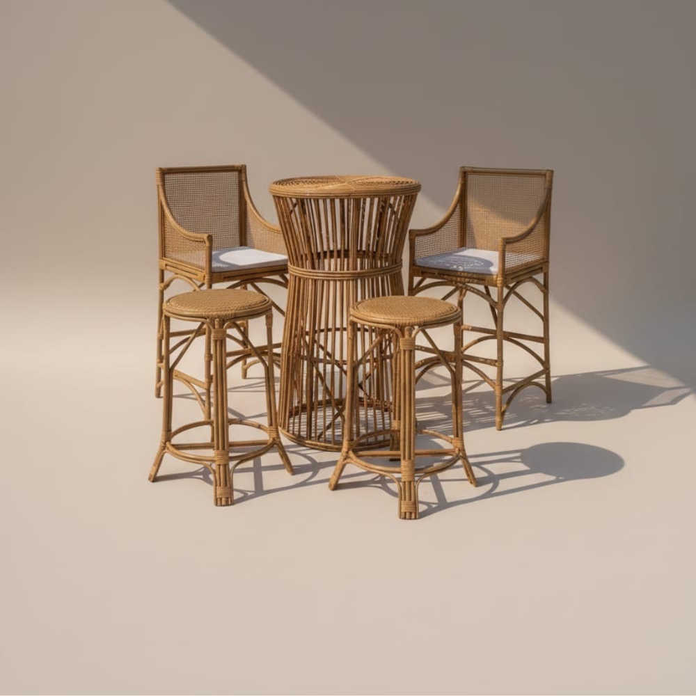 Cane Bar Stool