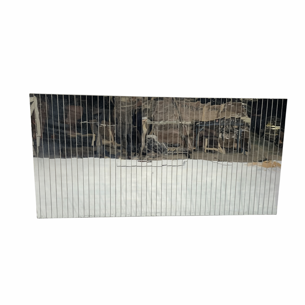 Silver Mirror Stripped Bar
